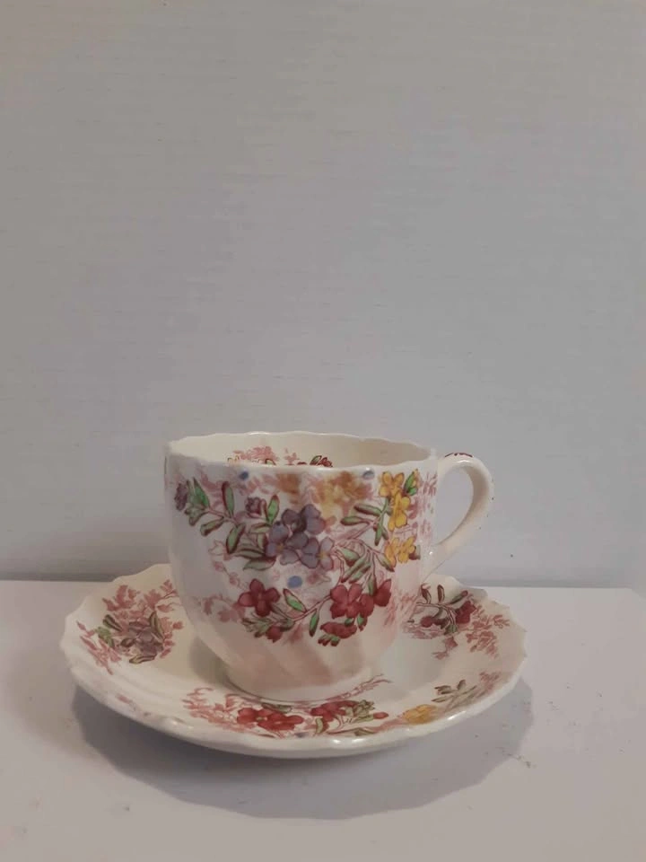 Vintage Spode Copeland England Fairy Dell Teacup and Saucer - photo 2
