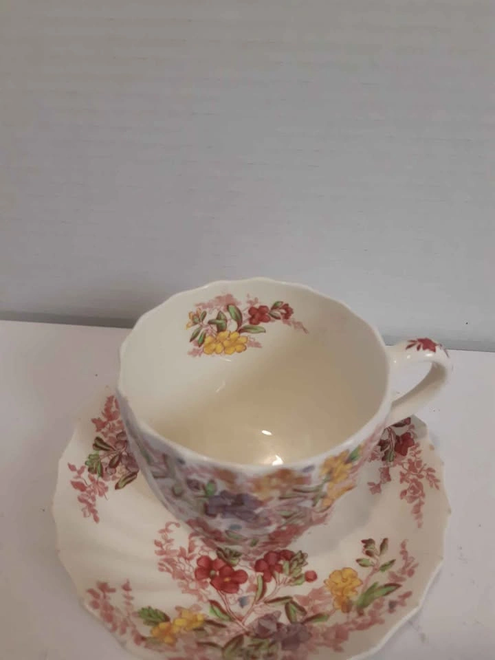 Vintage Spode Copeland England Fairy Dell Teacup and Saucer - photo 3