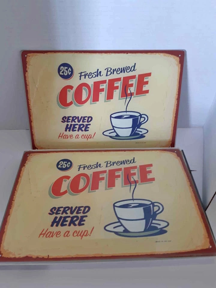 Stokes Retro Coffee Breakfast Set glass place matt's