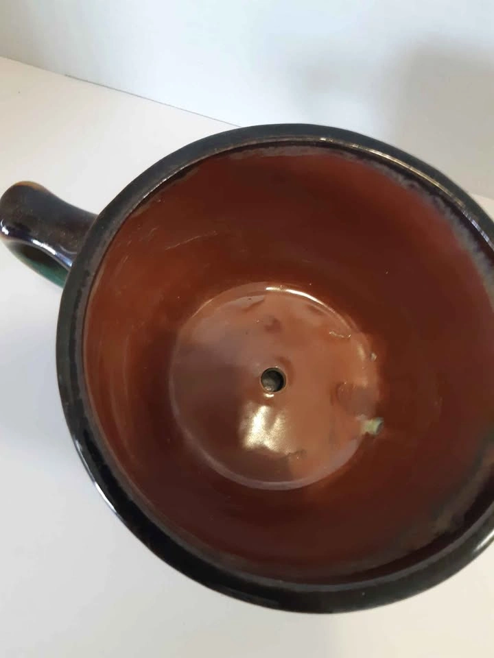 Ceramic Coffee Mug Planter with Saucer - photo 2