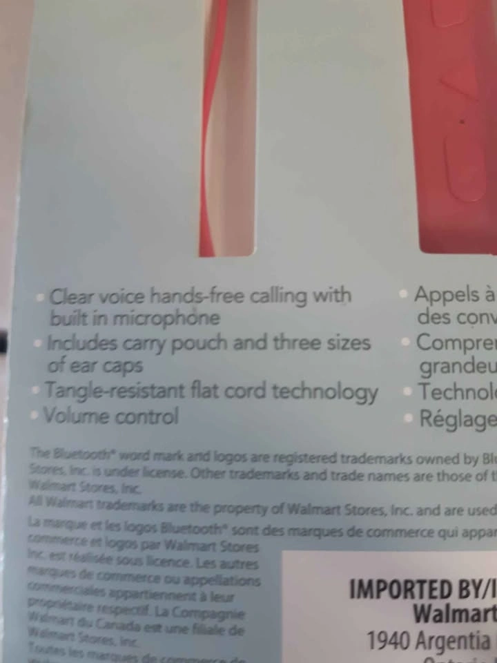 Onn. Wireless Bluetooth In-Ear Headphones Pink New - photo 3
