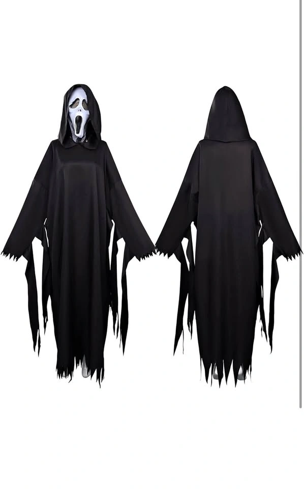 Brand New Ghostface Halloween Costume Kids (8-10 yr) Large
