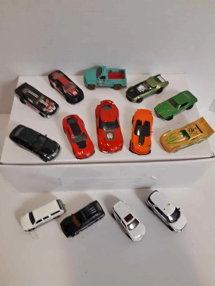 Assorted Hot Wheels and Matchbox Die-Cast Toy Car Lot