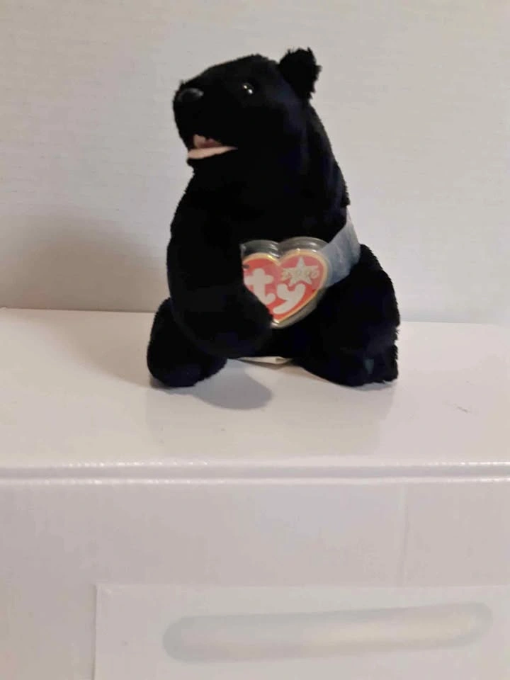 Ty Beanie Babies Cinders Black Bear