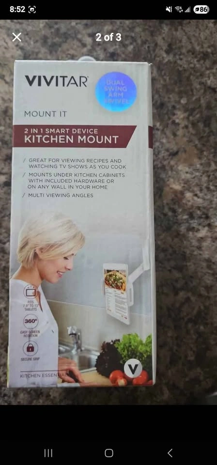 Vivitar Mount It 2 in 1 Smart Device Kitchen Mount - photo 2