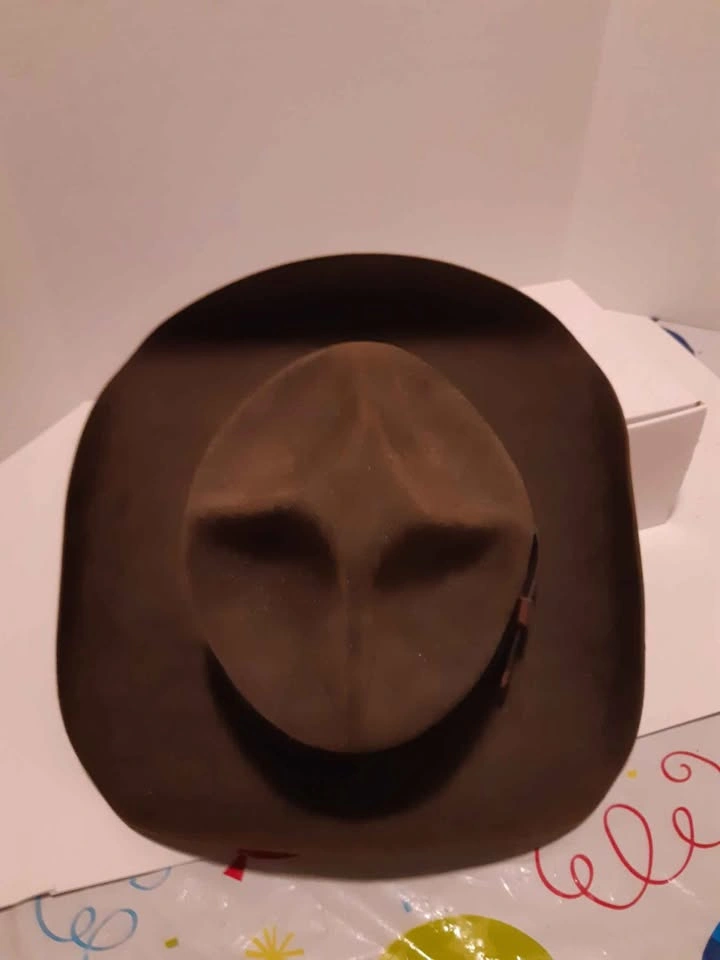 Brown Felt Campaign Hat with Leather Band - photo 3
