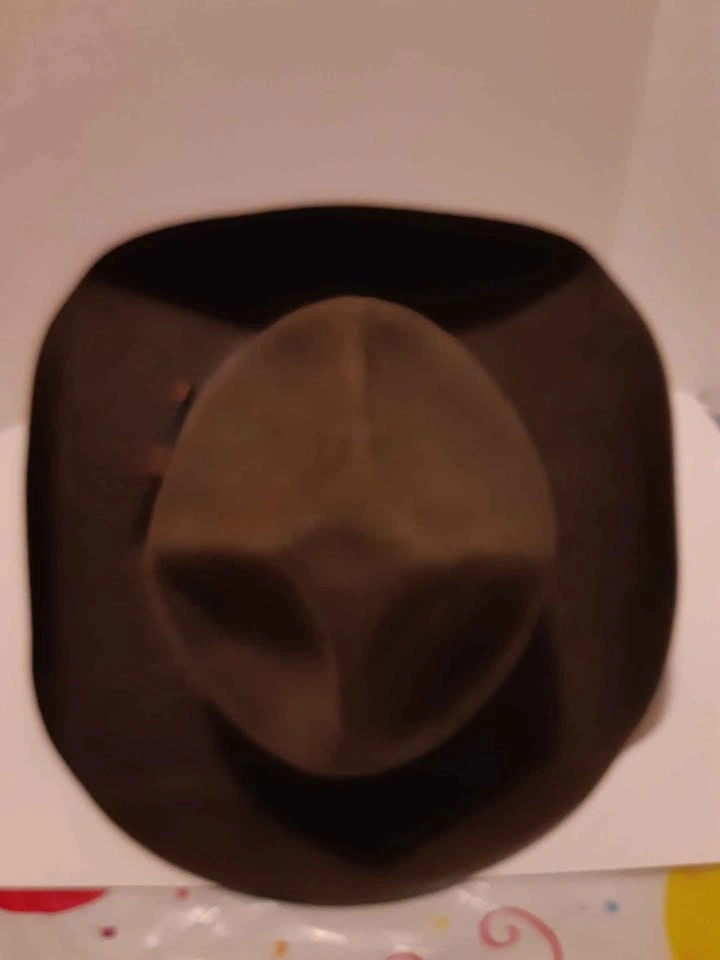 Brown Felt Campaign Hat with Leather Band - photo 5