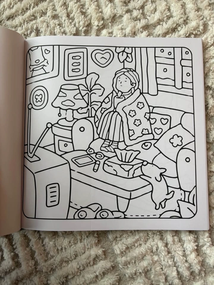 Moments of calm cozy colouring book - photo 2