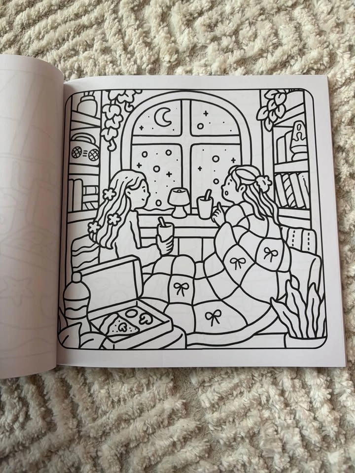 Moments of calm cozy colouring book - photo 3