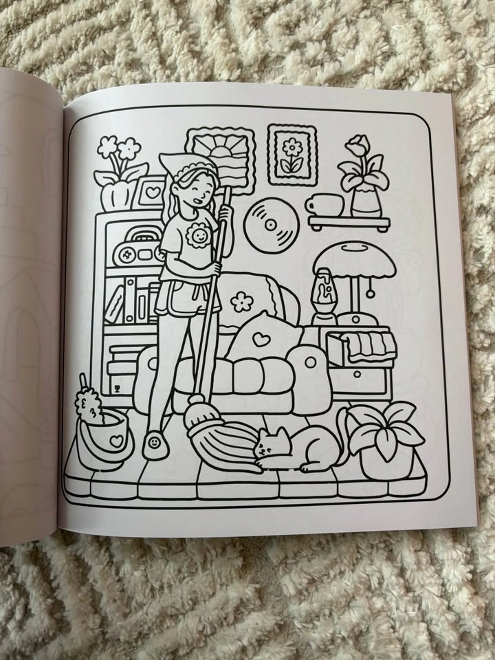 Moments of calm cozy colouring book - photo 4