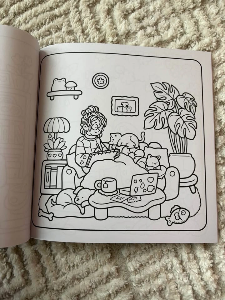 Moments of calm cozy colouring book - photo 5