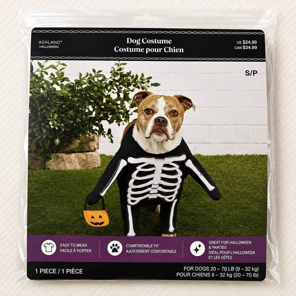 Brand new Halloween Skeleton Dog Costume