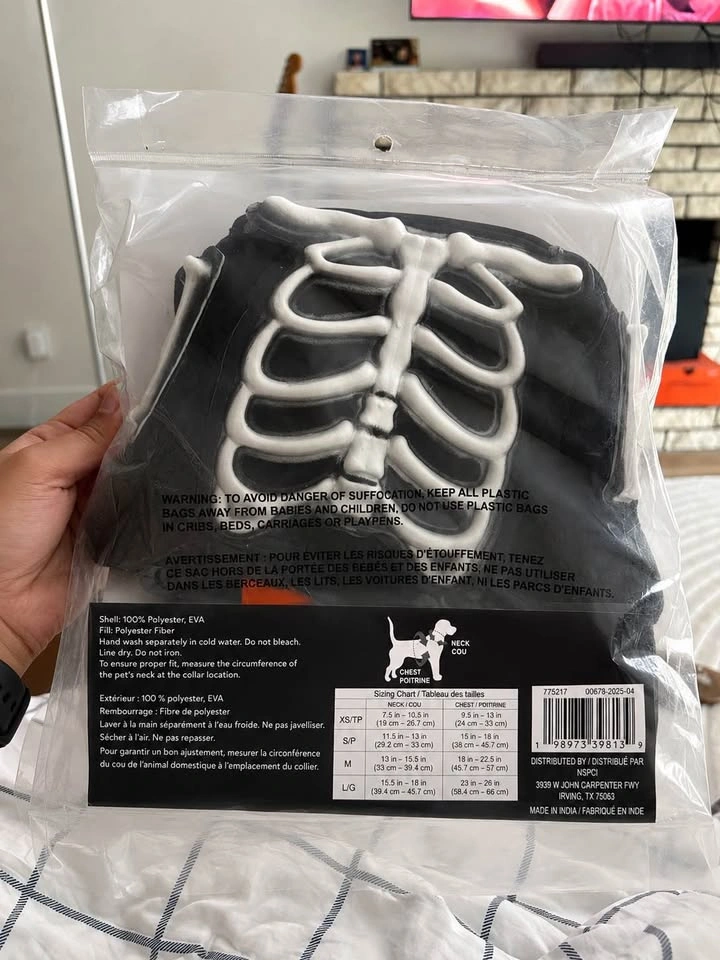Brand new Halloween Skeleton Dog Costume - photo 2