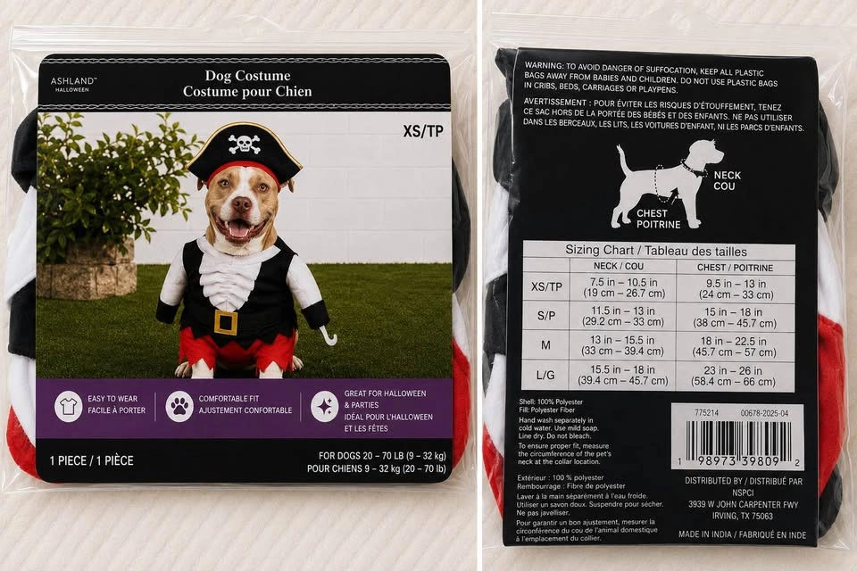Brand new - Pirate Dog Halloween Costume - photo 2
