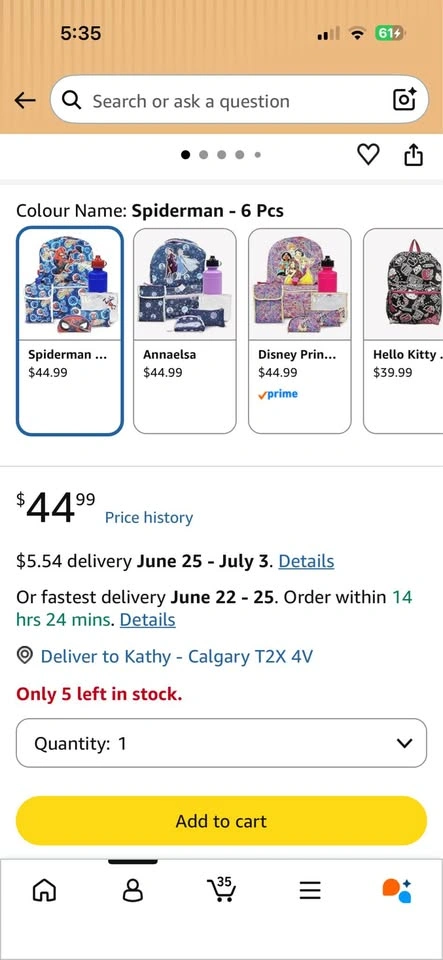 Spiderman 6-Piece Backpack Set - photo 4