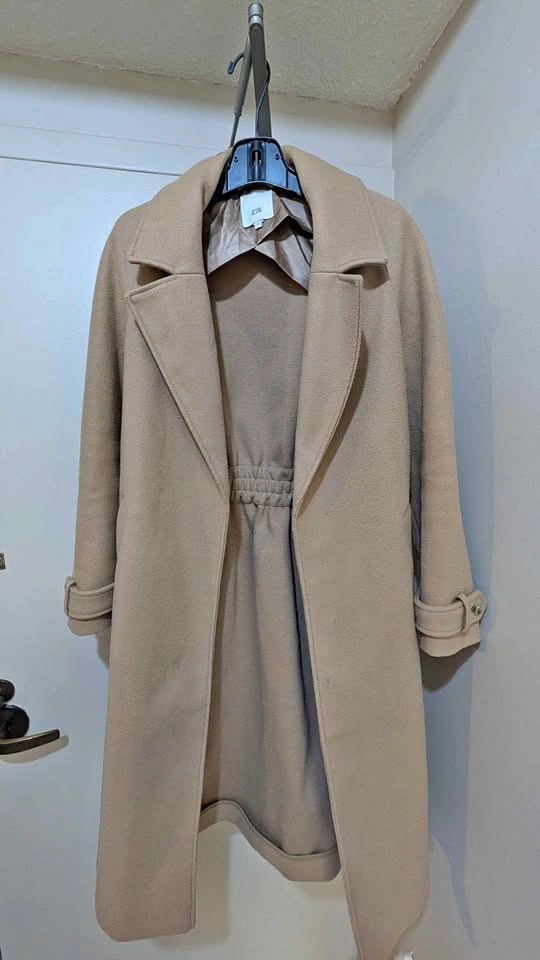 River Island Camel Overcoat