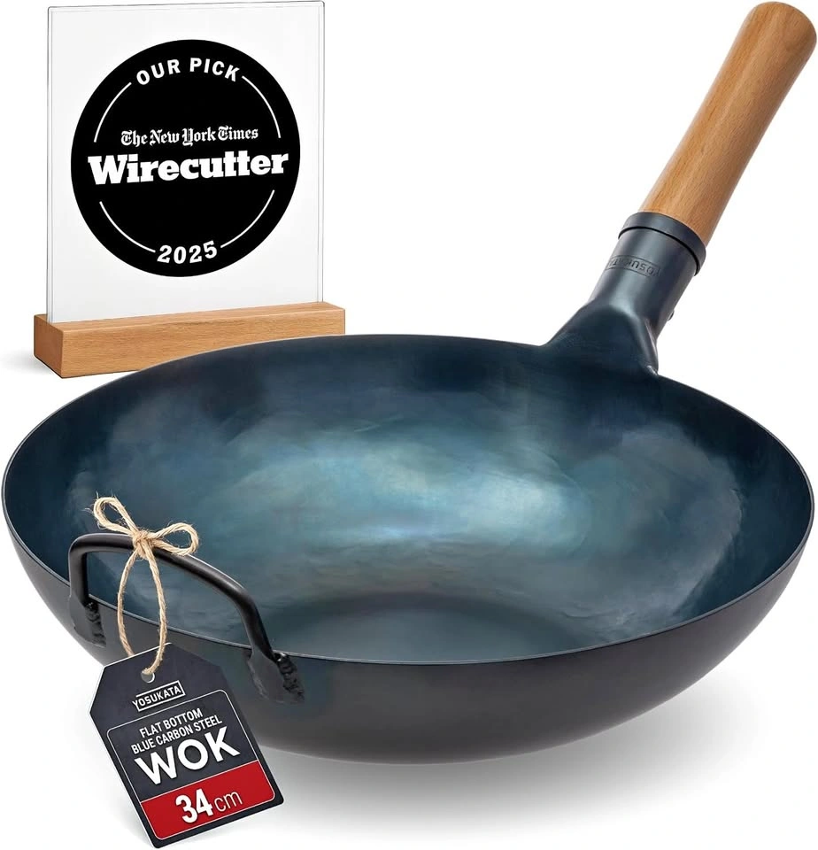 Yosukata 34cm Wok + Wok Accessories