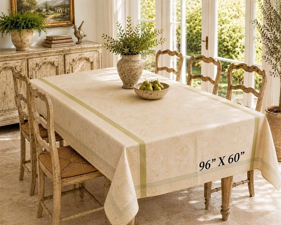 Table Cloth 100% Cotton French Provencal 96” x 60”