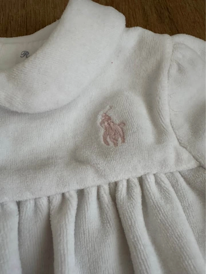 Ralph Lauren Baby Girl Velour Dress 12M - photo 2