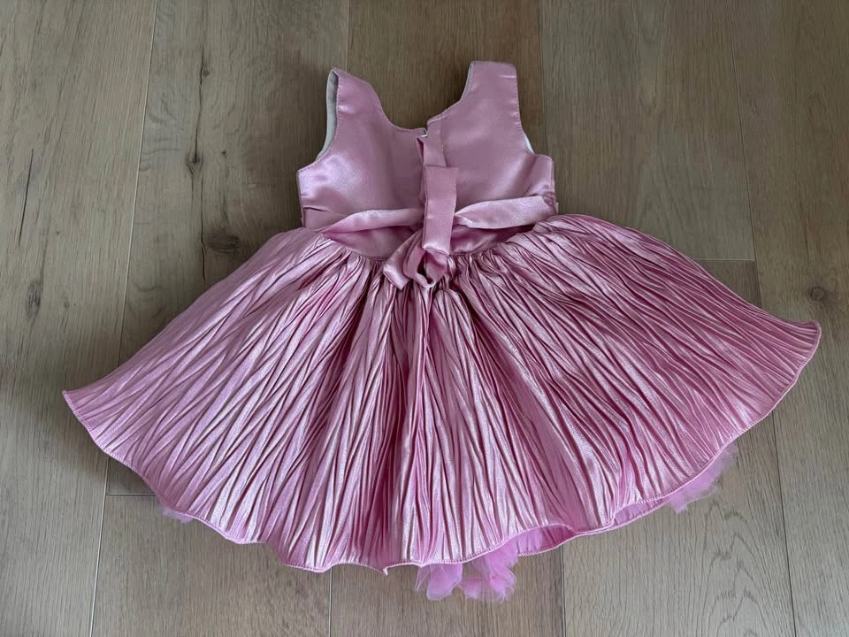 12-18months Pink Floral Pleated Toddler Dress - photo 5