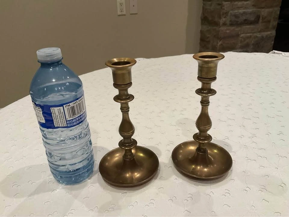 Candlesticks Brass Vintage PAIR - photo 3