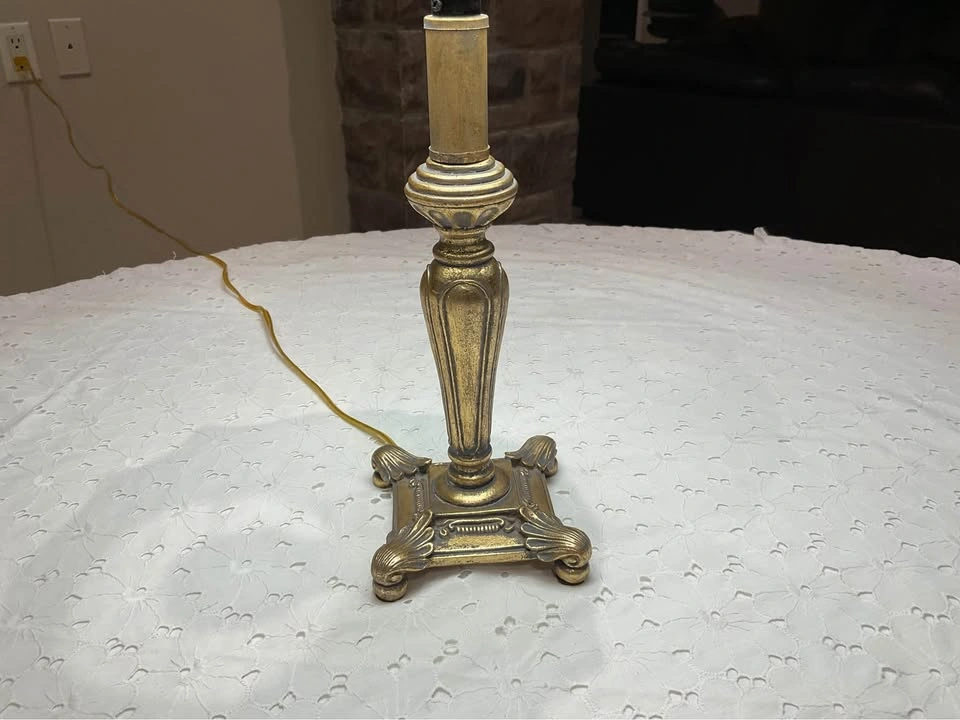 Table Lamp Ornate Hollywood Regency - photo 5