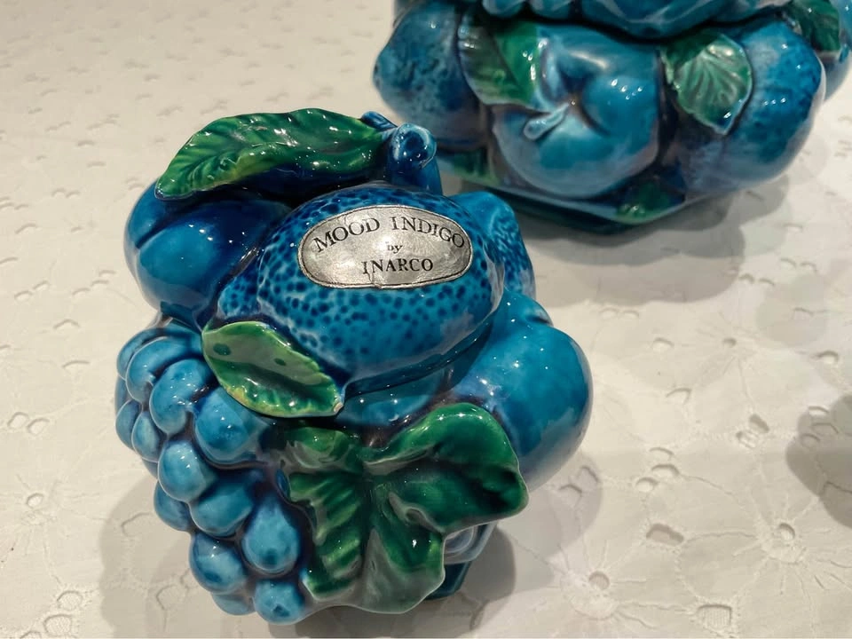 Inarco Mood Indigo Footed Canister & Covered Sugar & Creamer - photo 5