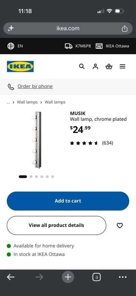 IKEA MUSIK vanity Lamp - photo 2