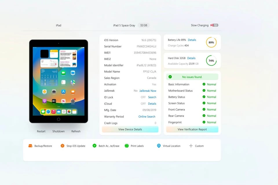 iPad 5th Gen 32GB Wi-Fi + Cellular (89% Battery health) - photo 4