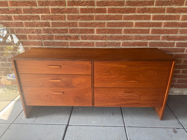 MCM Teak 6 drawer dresser - photo 2