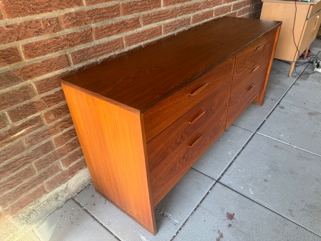 MCM Teak 6 drawer dresser - photo 3
