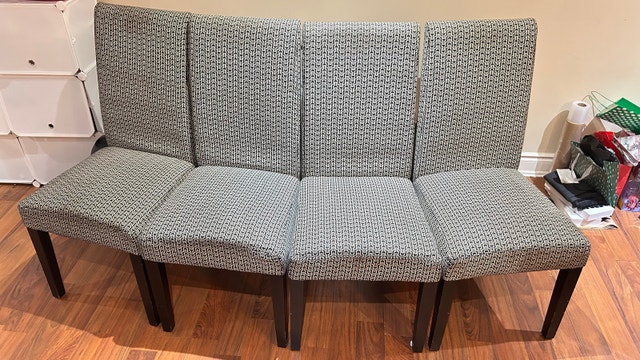 High back dining chairs (4)