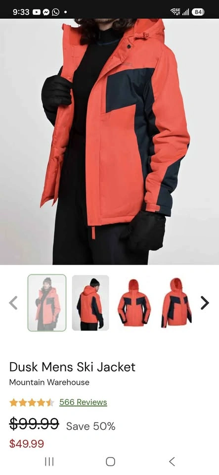 Mountain Warehouse Snow Jacket M size