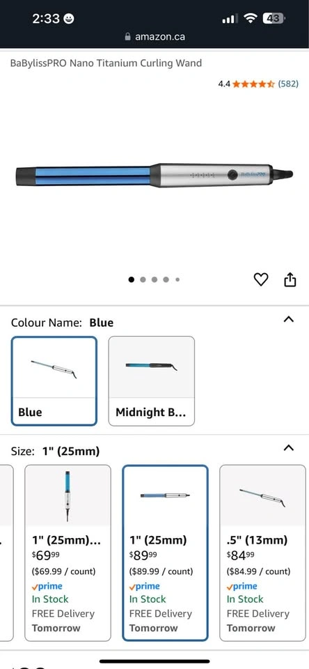 BaBylissPRO Nano Titanium 1” Curling Wand - photo 3