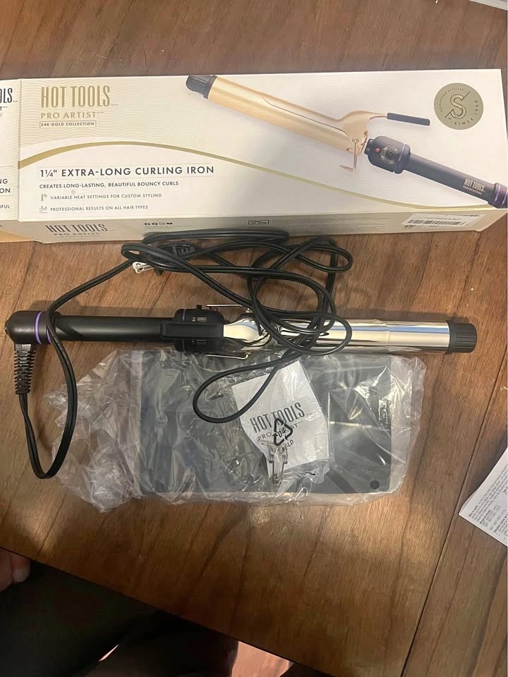 HOT TOOLS Pro Artist 24K Gold Curling Iron (1-1/4 in)