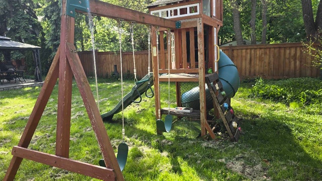 Backyard Swing Set with Slide - photo 4