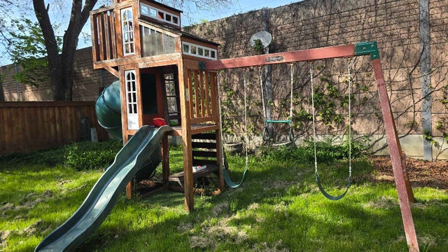 Backyard Swing Set with Slide - photo 5
