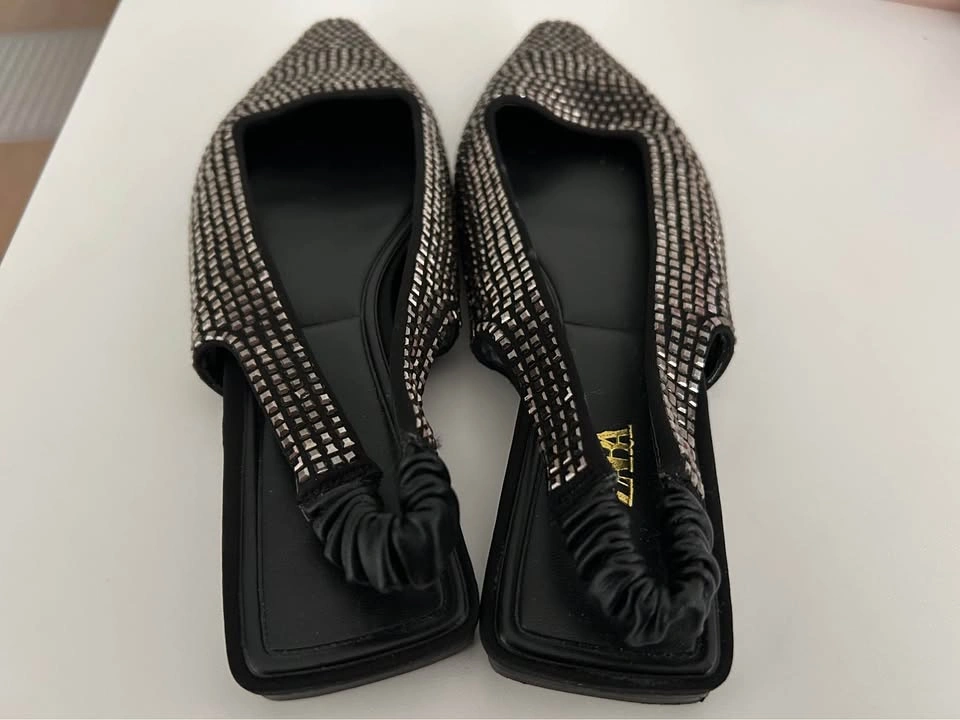 Zara Studded Slingback Flats - photo 4