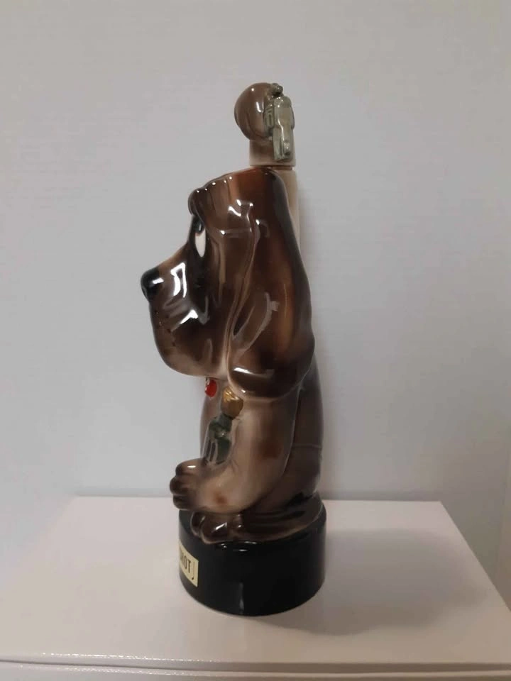 Vintage 1970's 'The Last Shot' Musical Ceramic Hound Dog Decante - photo 2