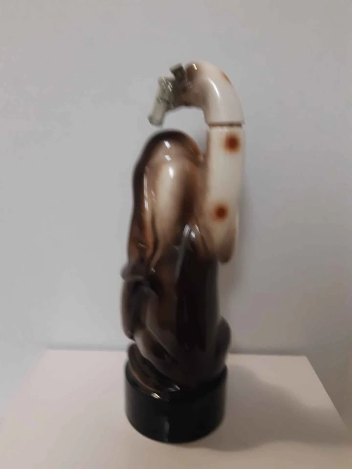 Vintage 1970's 'The Last Shot' Musical Ceramic Hound Dog Decante - photo 3