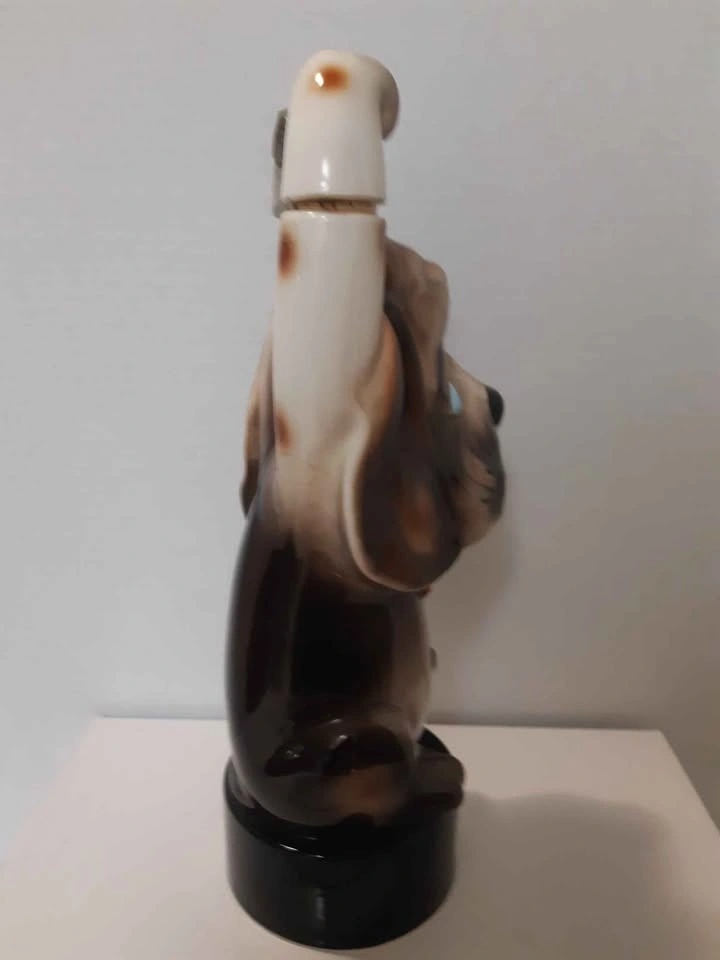 Vintage 1970's 'The Last Shot' Musical Ceramic Hound Dog Decante - photo 4