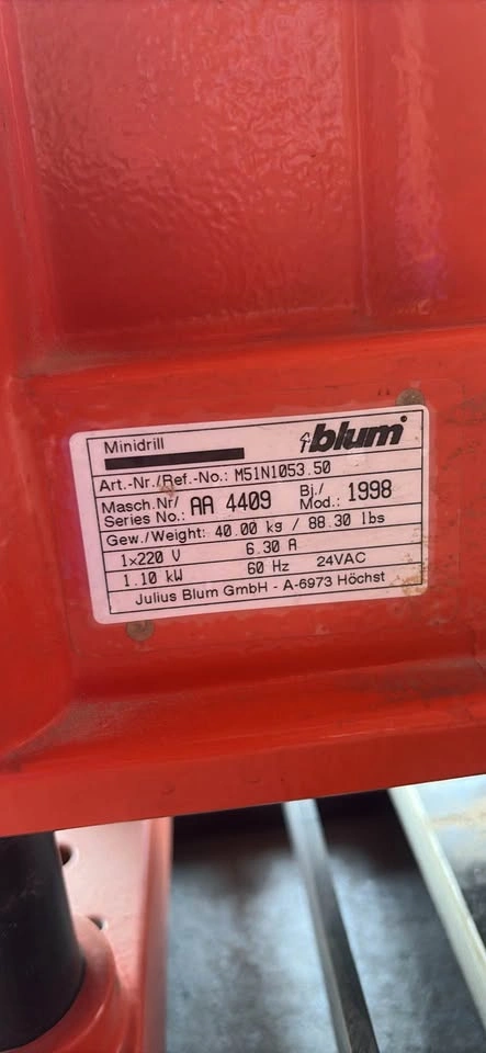 Blum MINIDRILL Machine - photo 5
