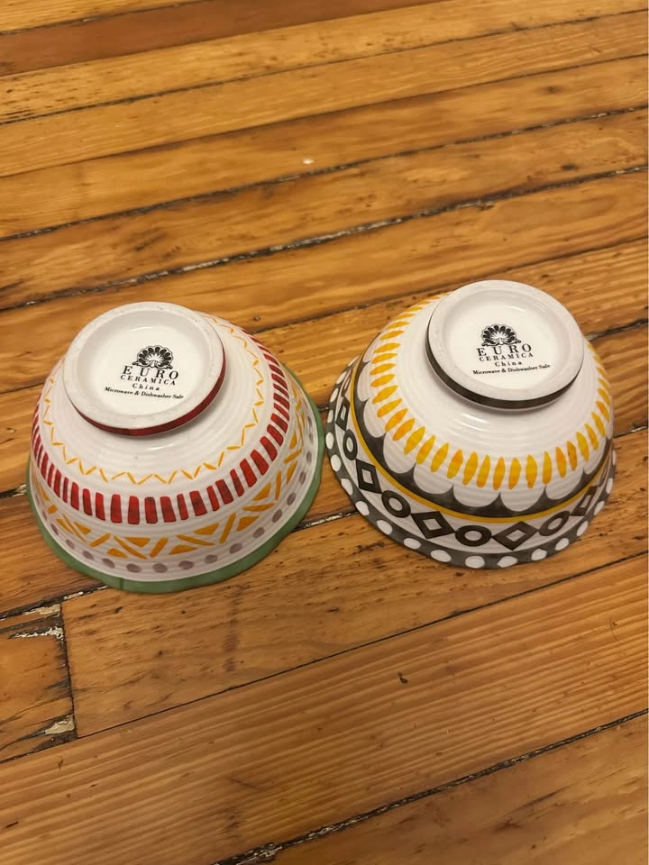 Euro Ceramica Set of 2 Ceramic Bowls. Pickup in Park Slope.