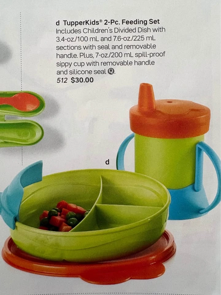 Tupperware TuperKids 2 piece feeding Set - photo 3