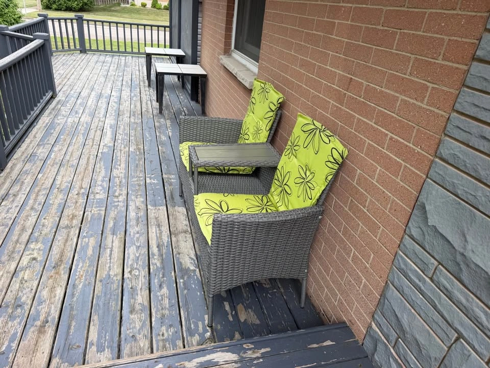 Outdoor Wicker Patio Loveseat with Built-In Table – $130 - photo 3