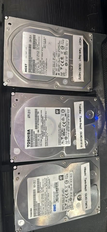 3TB HDD hard drives