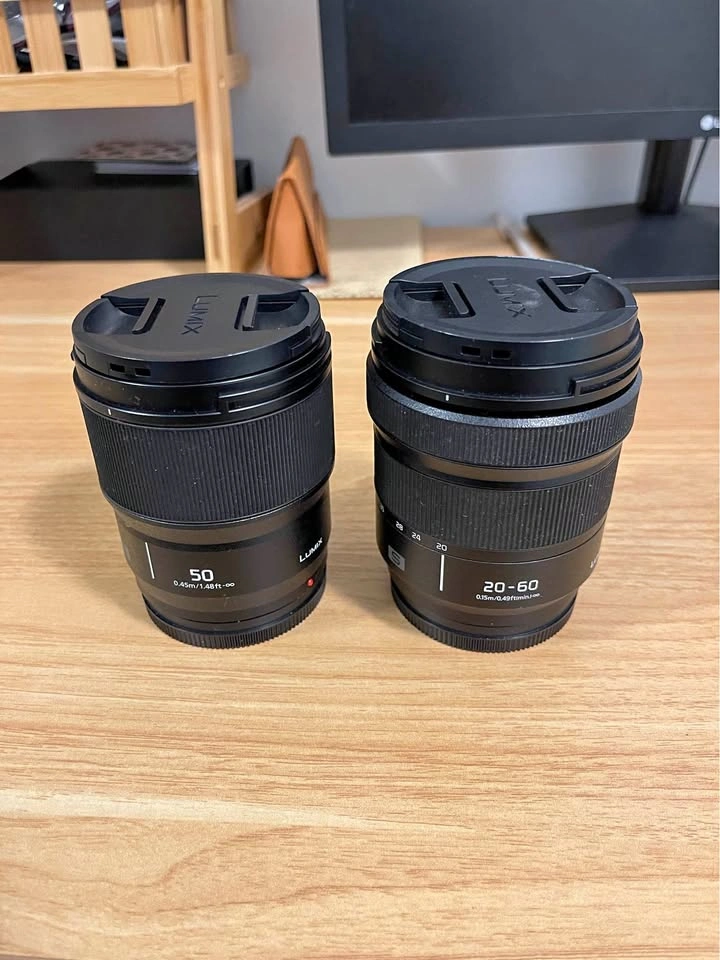 Panasonic Lumix S lenses — 50mm f/1.8 and 20-60mm f/3.5-5.6