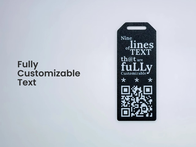 Custom 3D Printed Smart QR Code Tags for Bags, Luggage, etc - photo 4