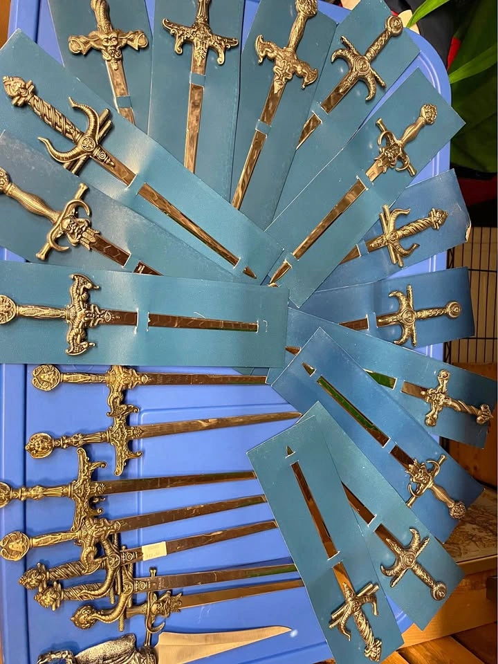 Lot of 26 Vintage Miniature Fantasy Swords / Letter Openers