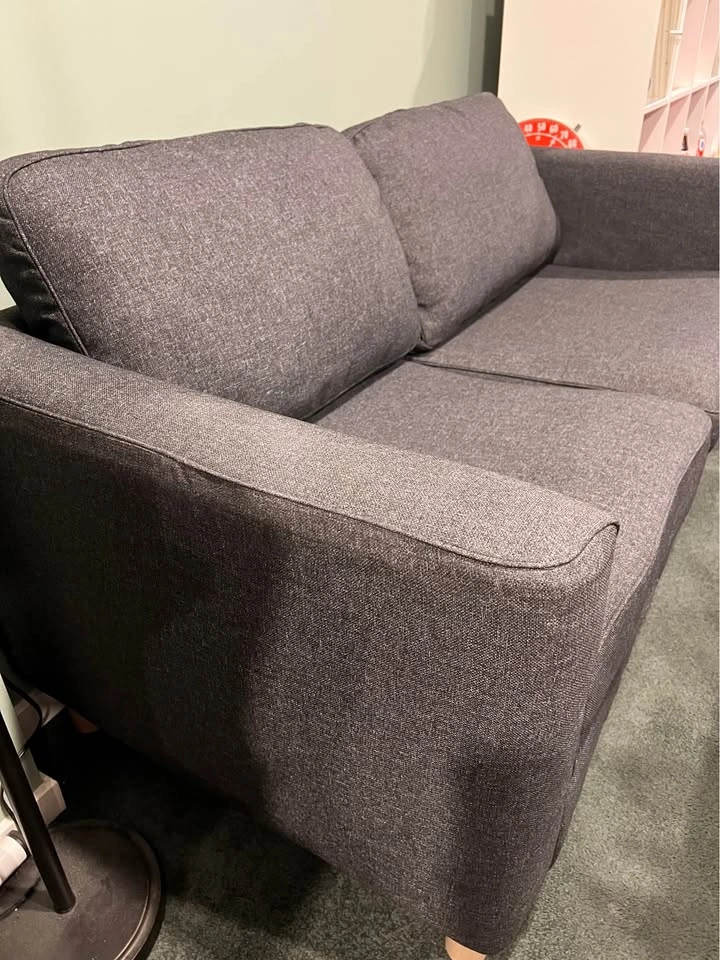 60% off - like new 2 seats sofa with FREE foot stool - photo 3